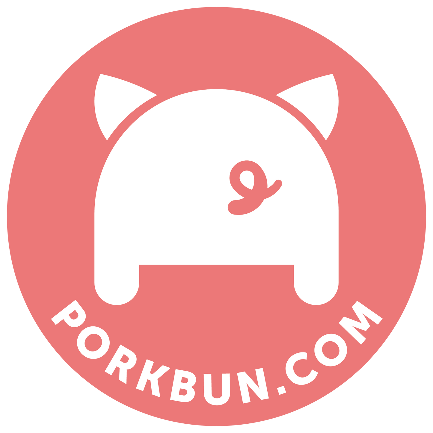 Porkbun Logo Sticker
