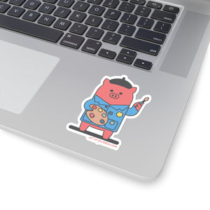 .art Porkbun mascot sticker