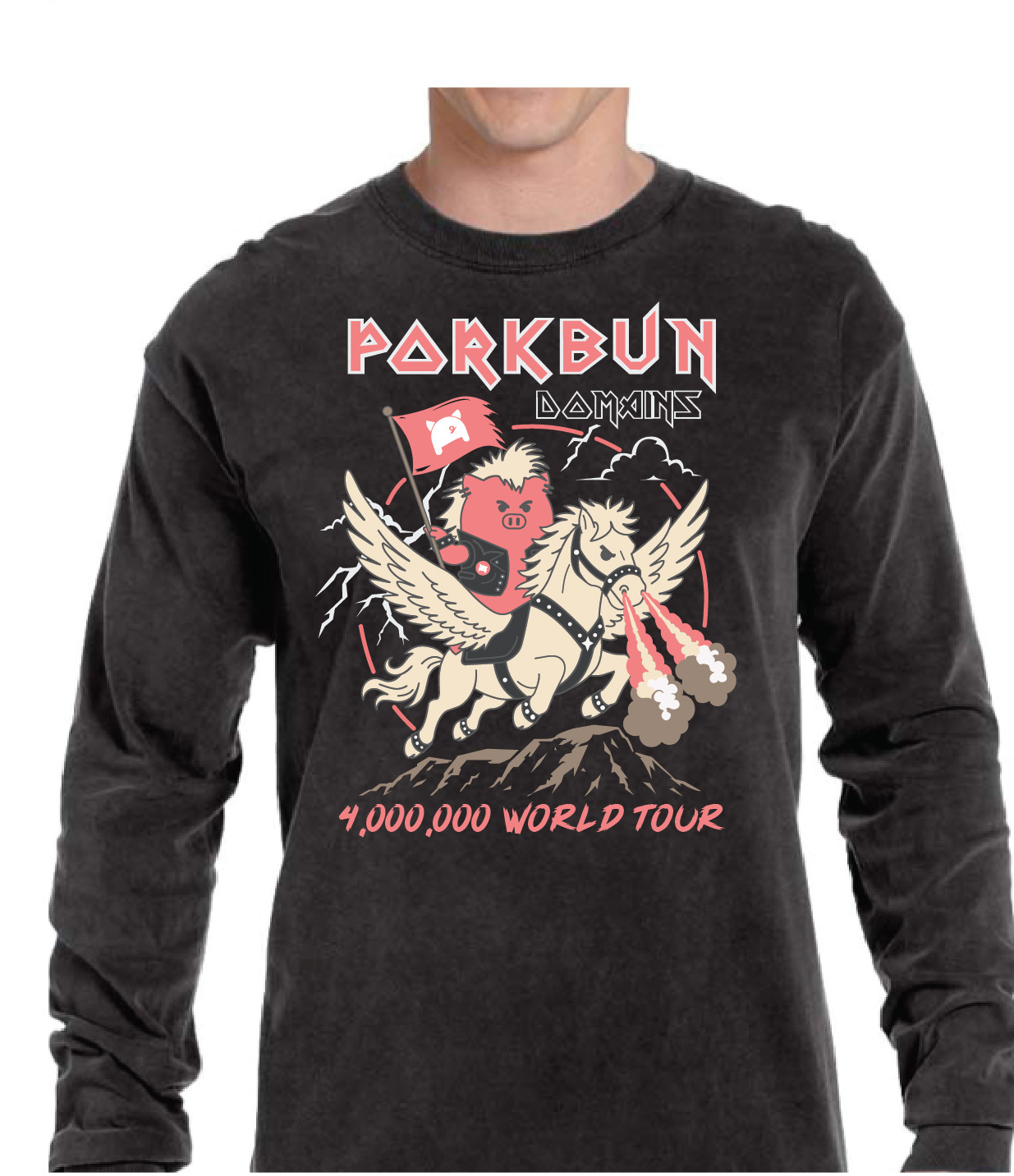 Porkbun 4,000,000 Domains World Tour Shirt
