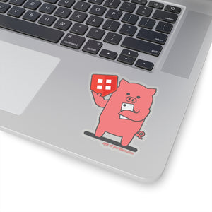 .app Porkbun mascot sticker