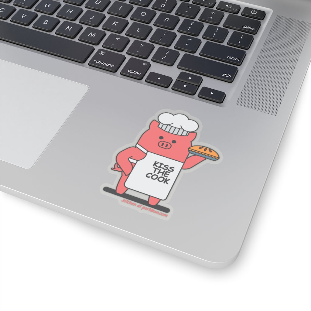 .kitchen Porkbun mascot sticker