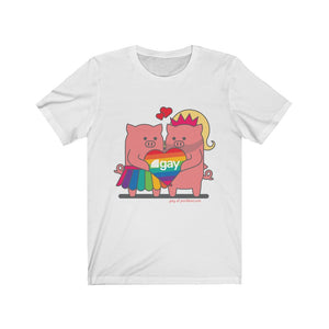 .gay Porkbun mascot t-shirt