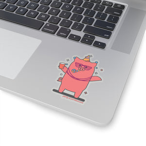 .party Porkbun mascot sticker