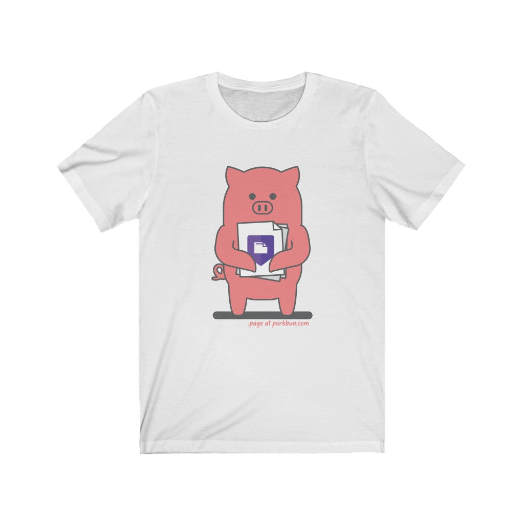 .page Porkbun mascot t-shirt