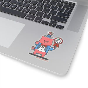 .vote Porkbun mascot sticker