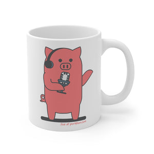 .live Porkbun mascot mug