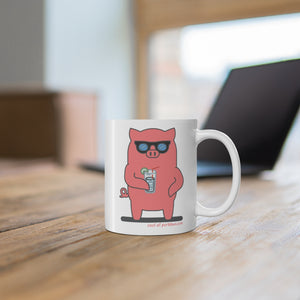.cool Porkbun mascot mug