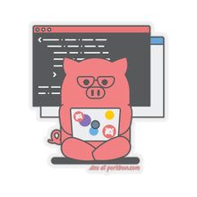 Load image into Gallery viewer, .dev Porkbun mascot sticker
