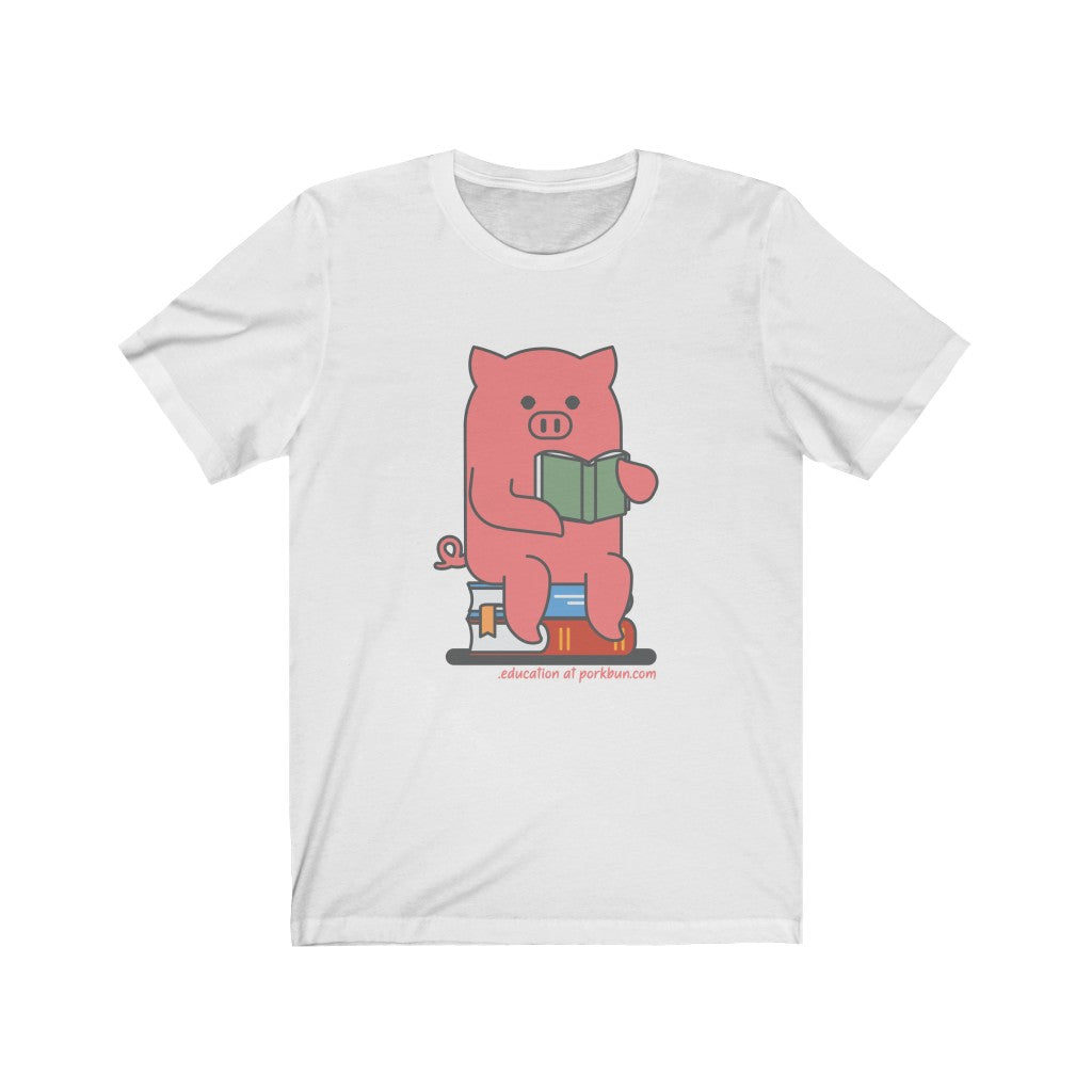 .education Porkbun mascot t-shirt