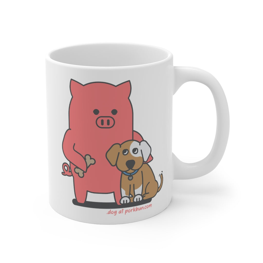 .dog Porkbun mascot mug