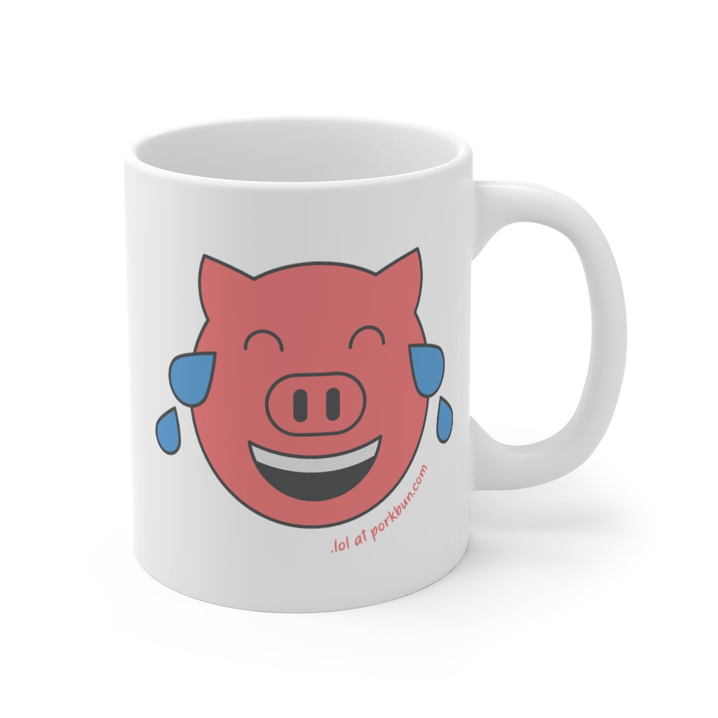 .lol Porkbun mascot mug