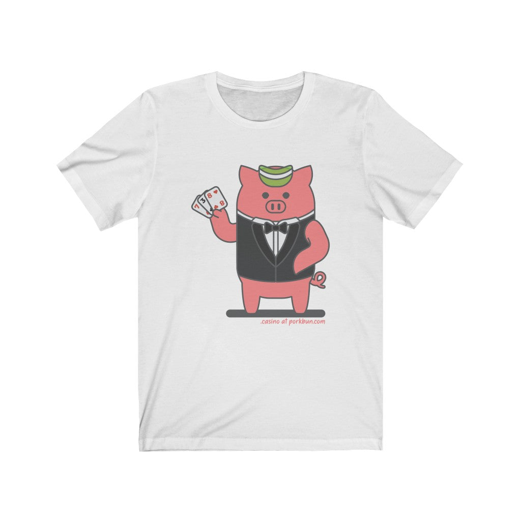 .casino Porkbun mascot t-shirt