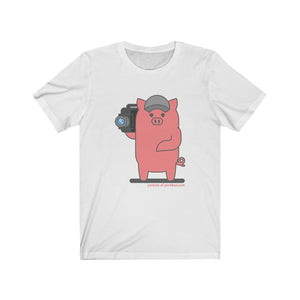 .camera Porkbun mascot t-shirt