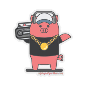 .hiphop Porkbun mascot sticker