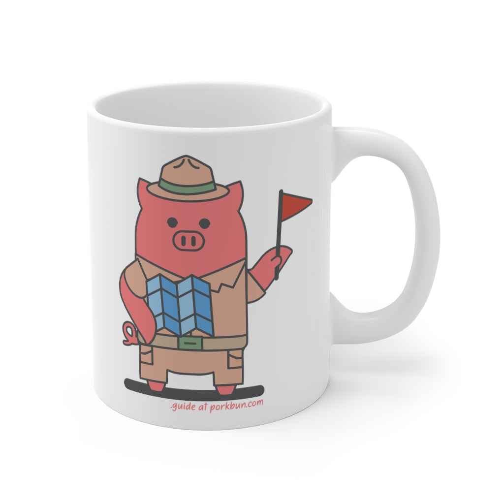 .guide Porkbun mascot mug