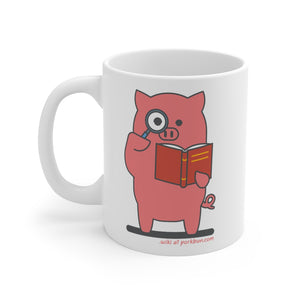 .wiki Porkbun mascot mug