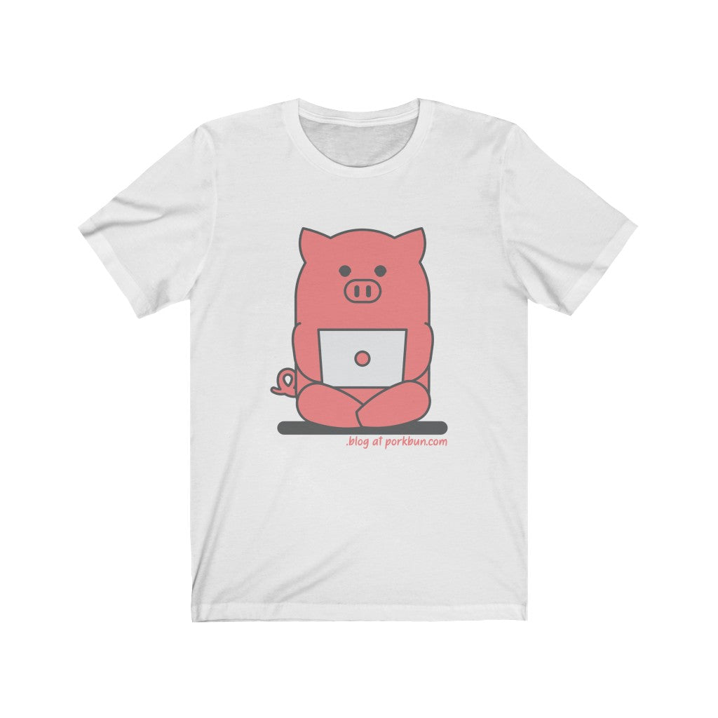 .blog Porkbun mascot t-shirt