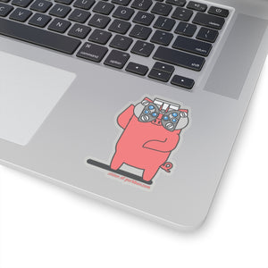 .vision Porkbun mascot sticker