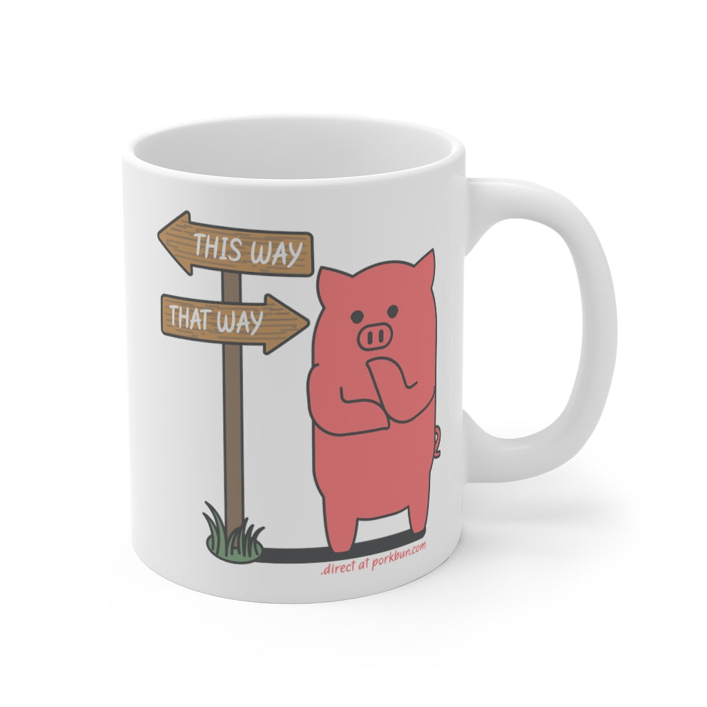 .direct Porkbun mascot mug