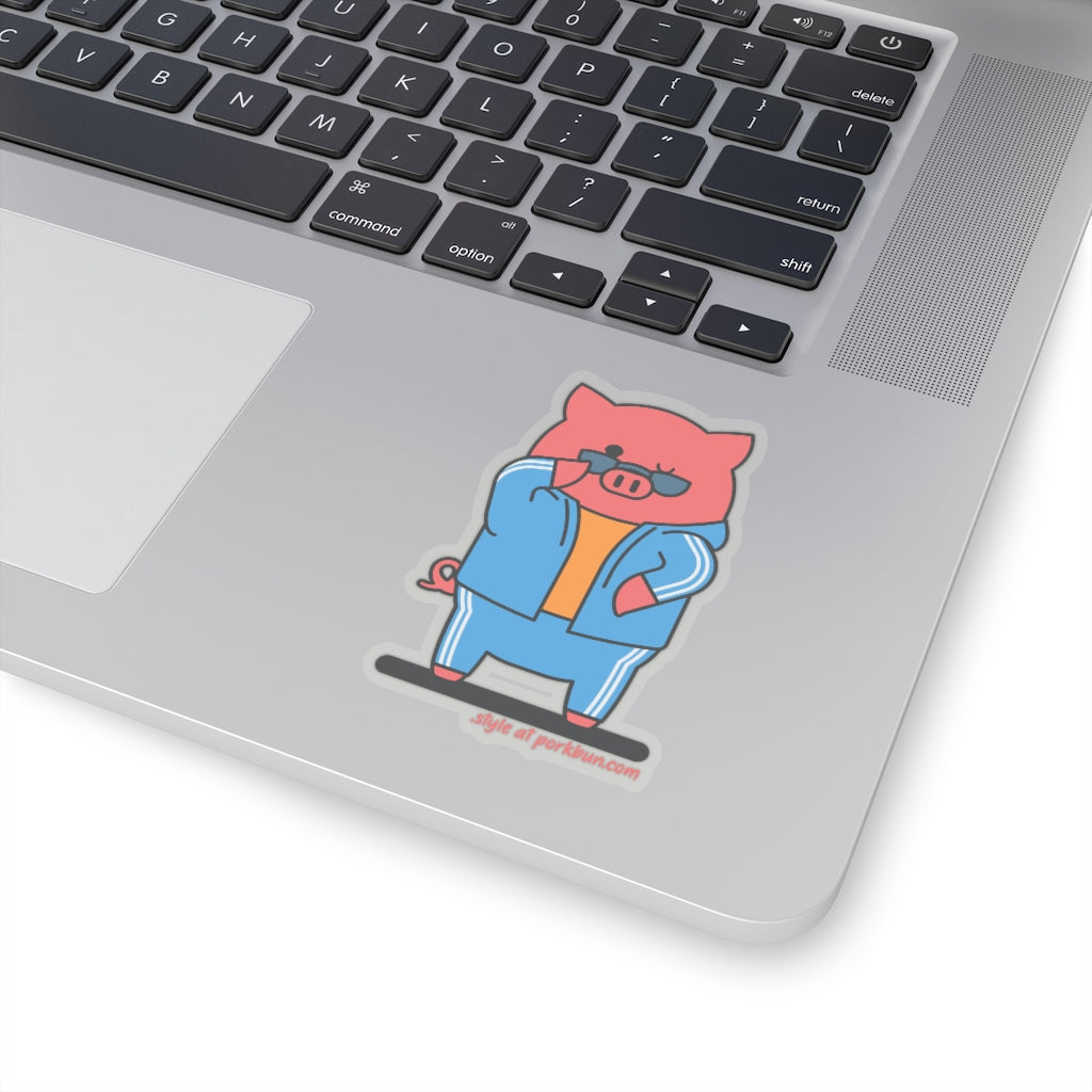 .style Porkbun mascot sticker