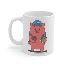 Load image into Gallery viewer, .college Porkbun mascot mug
