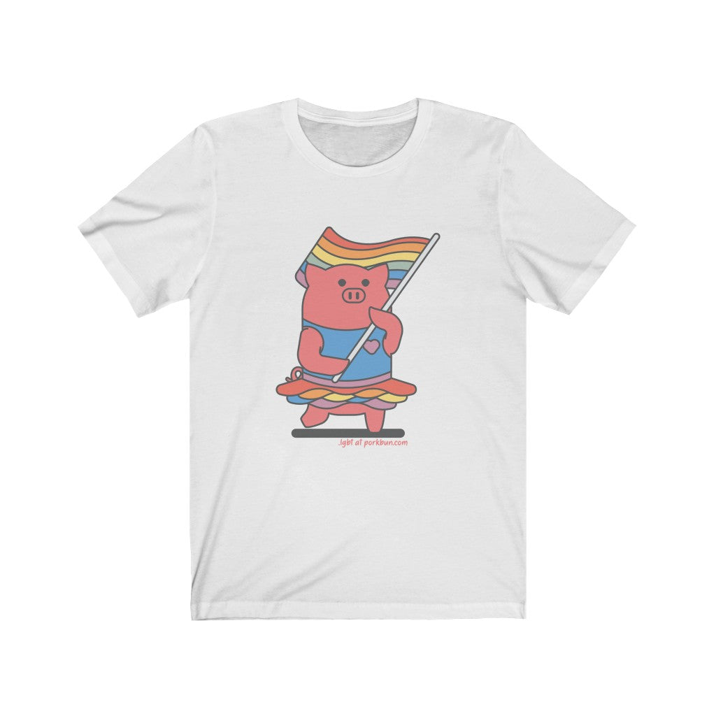 .lgbt Porkbun mascot t-shirt