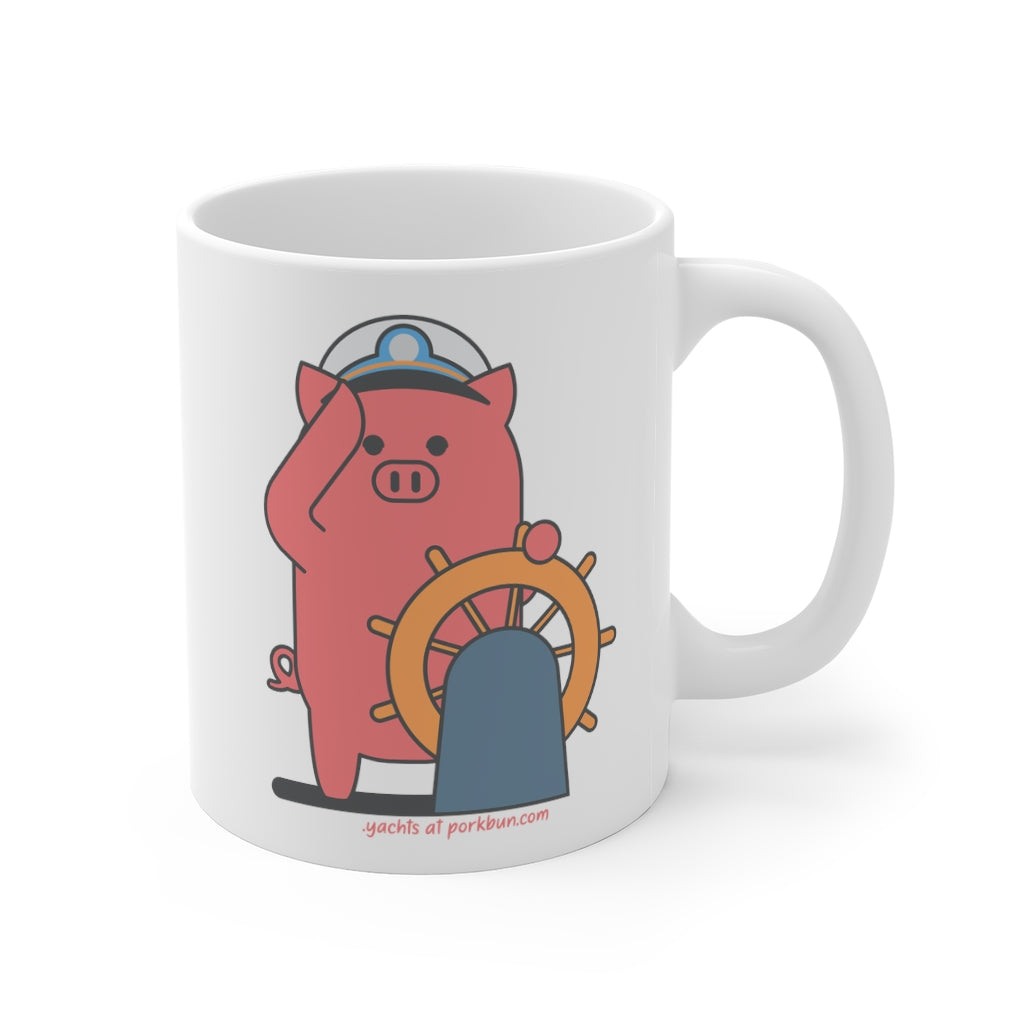 .yachts Porkbun mascot mug