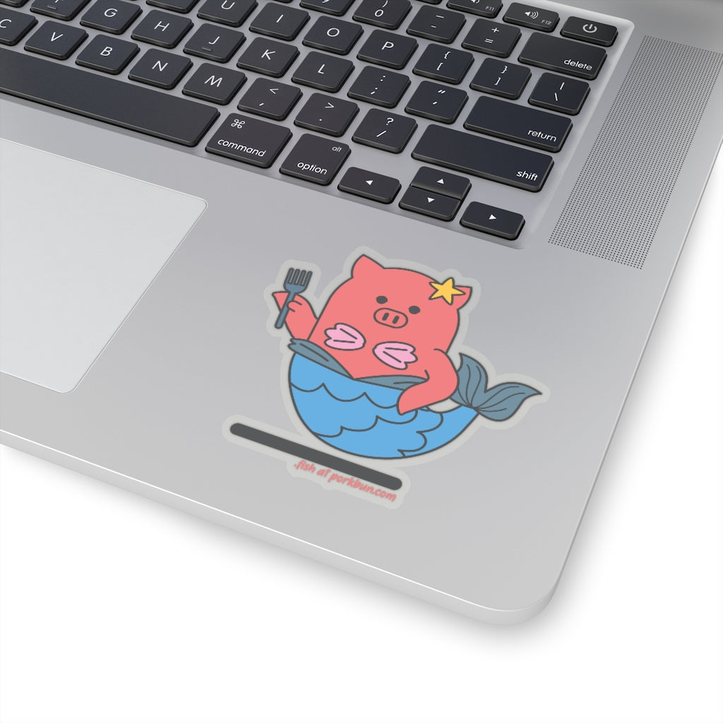 .fish Porkbun mascot sticker