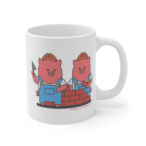 .builders Porkbun mascot mug
