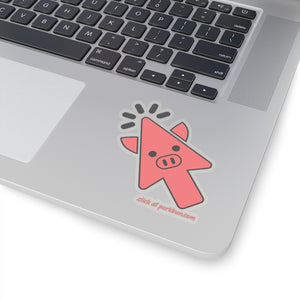 .click Porkbun mascot sticker