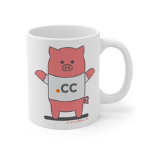 Load image into Gallery viewer, .cc Porkbun mascot mug
