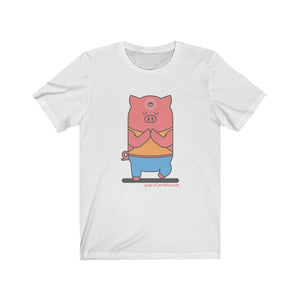 .yoga Porkbun mascot t-shirt