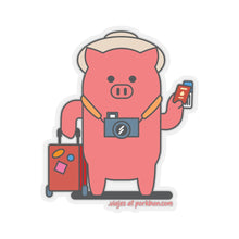 Load image into Gallery viewer, .viajes Porkbun mascot sticker
