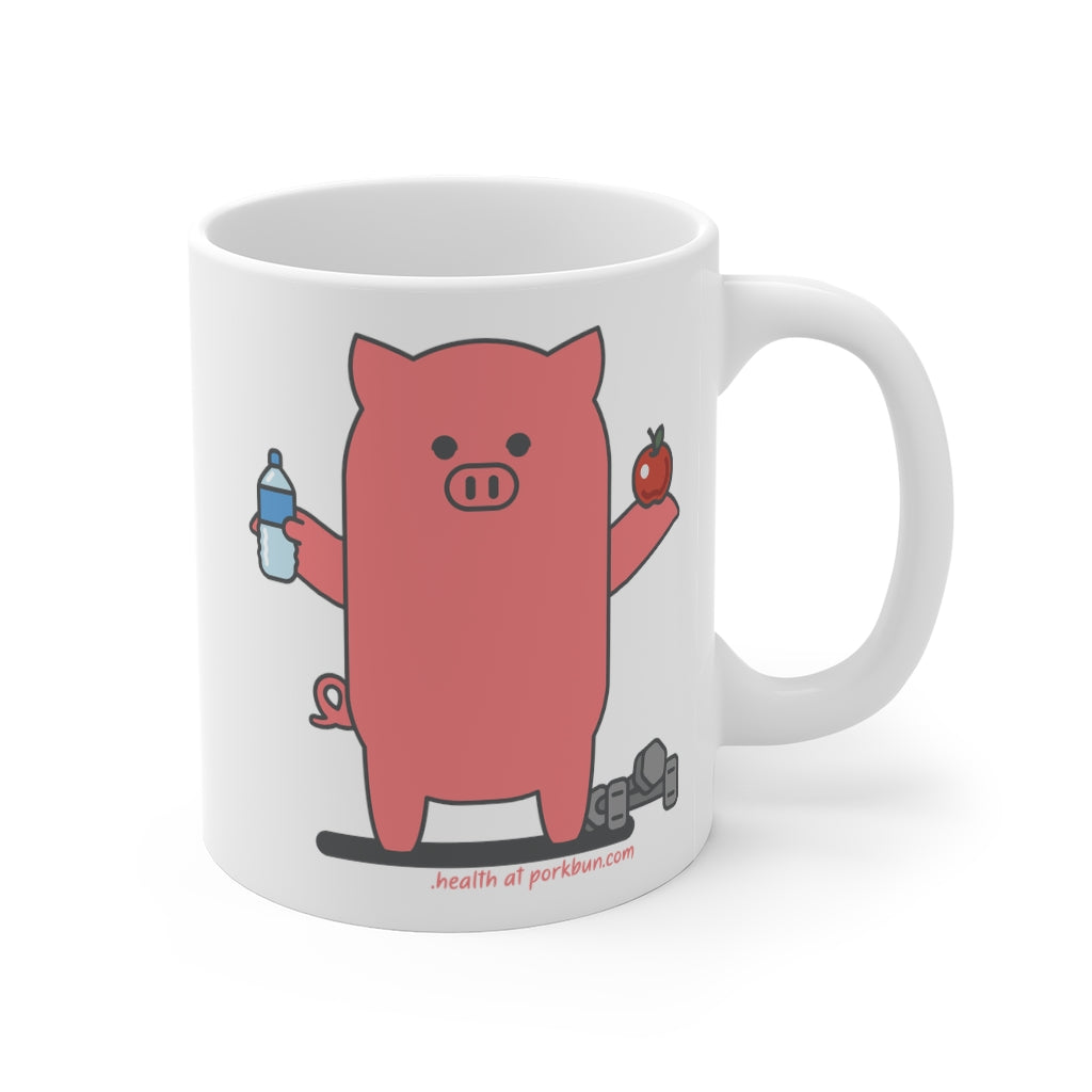 .health Porkbun mascot mug