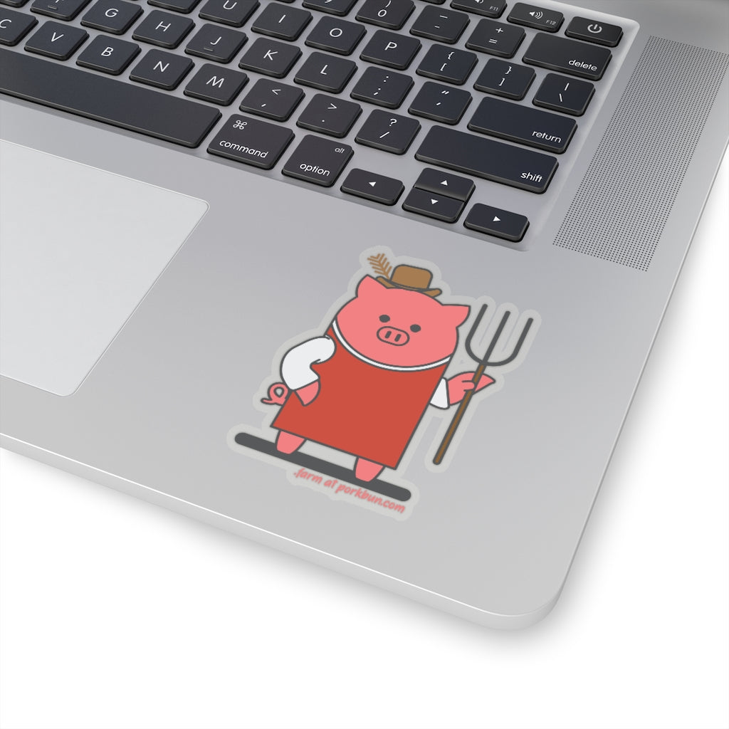 .farm Porkbun mascot sticker