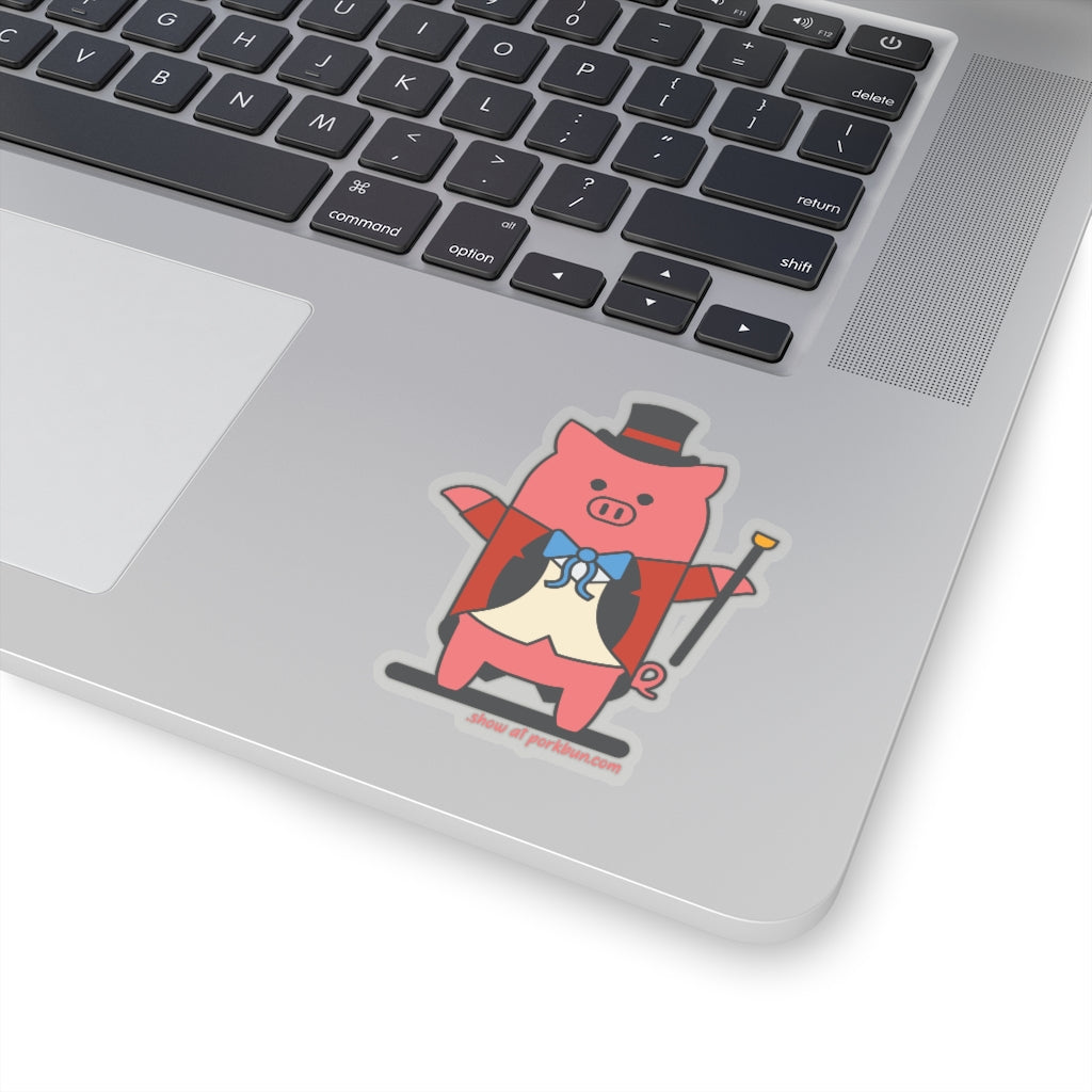 .show Porkbun mascot sticker