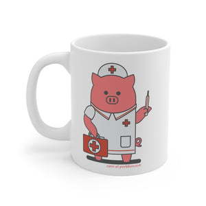 .care Porkbun mascot mug