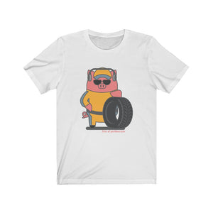.tires Porkbun mascot t-shirt