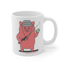 Load image into Gallery viewer, .fishing Porkbun mascot mug
