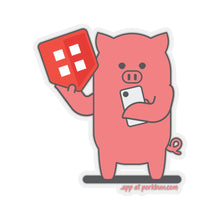 Load image into Gallery viewer, .app Porkbun mascot sticker
