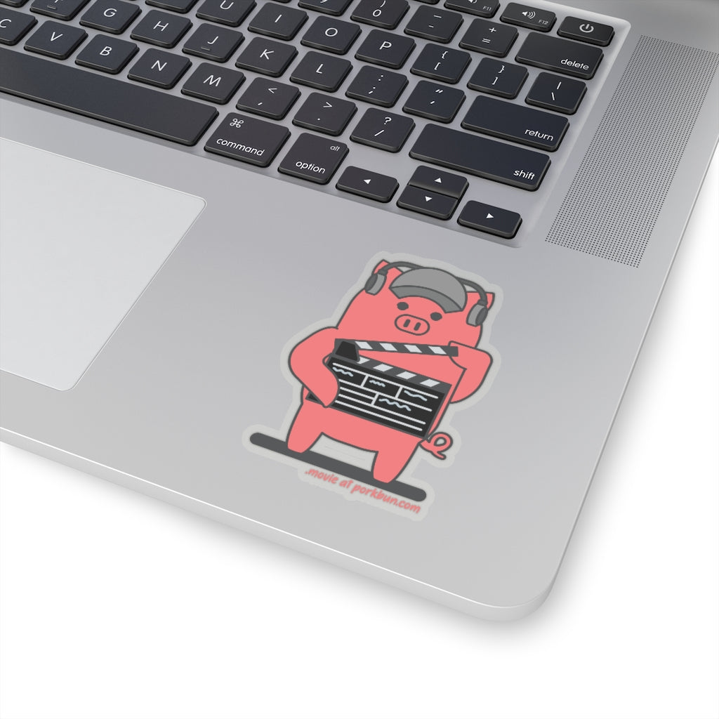 .movie Porkbun mascot sticker