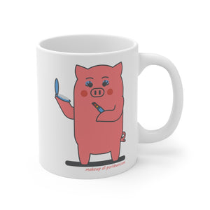 .makeup Porkbun mascot mug