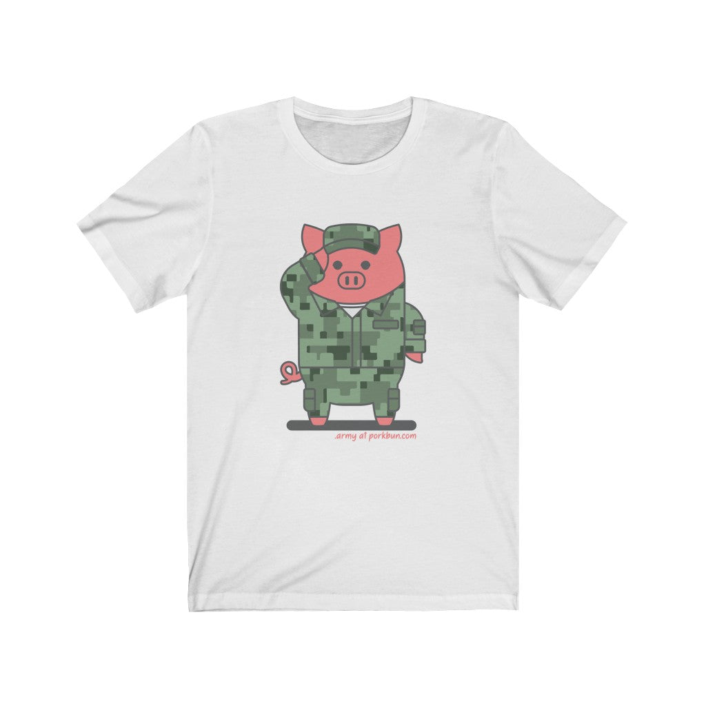 .army Porkbun mascot t-shirt