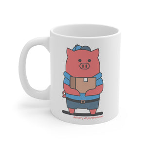 .delivery Porkbun mascot mug
