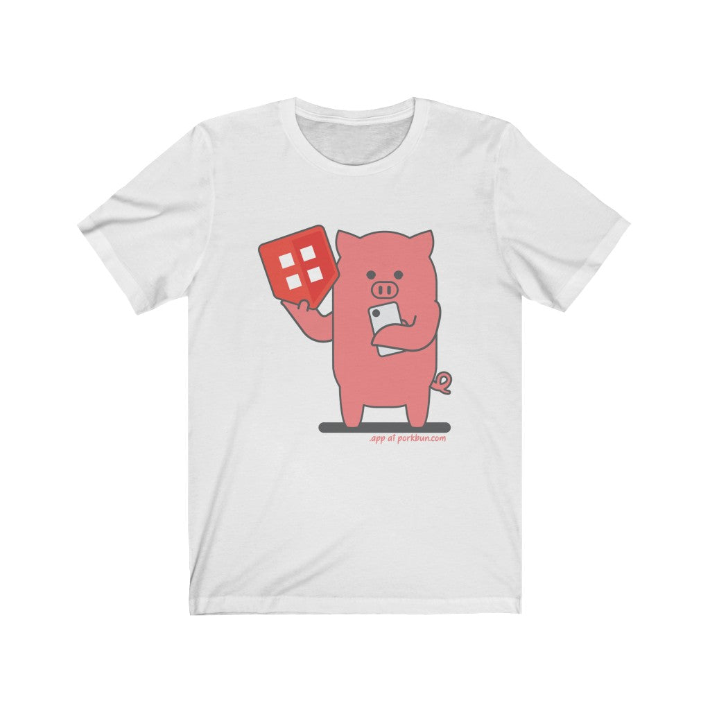 .app Porkbun mascot t-shirt