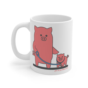 .pet Porkbun mascot mug