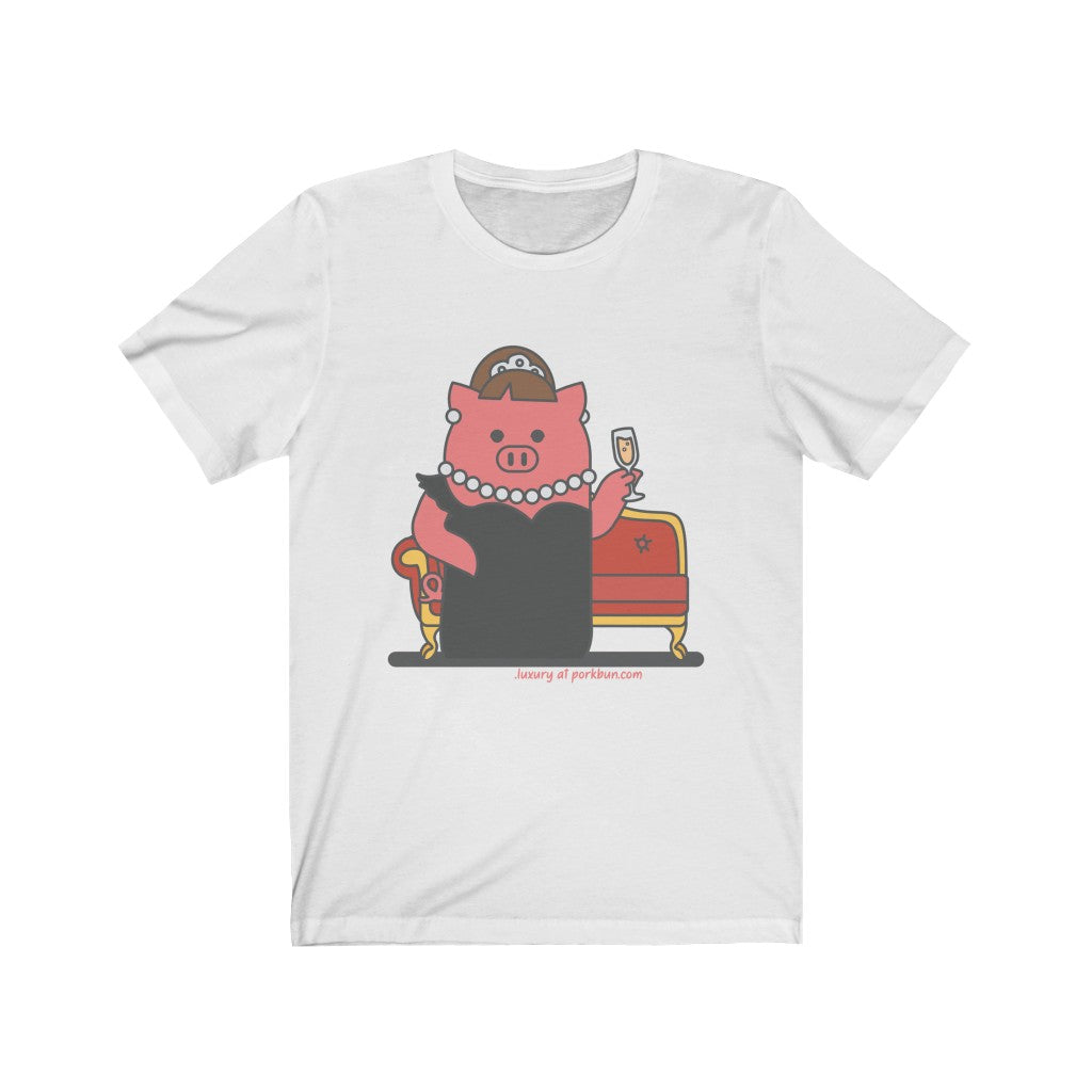 .luxury Porkbun mascot t-shirt