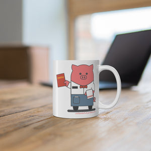.restaurant Porkbun mascot mug