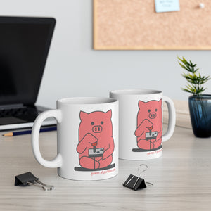 .games Porkbun mascot mug