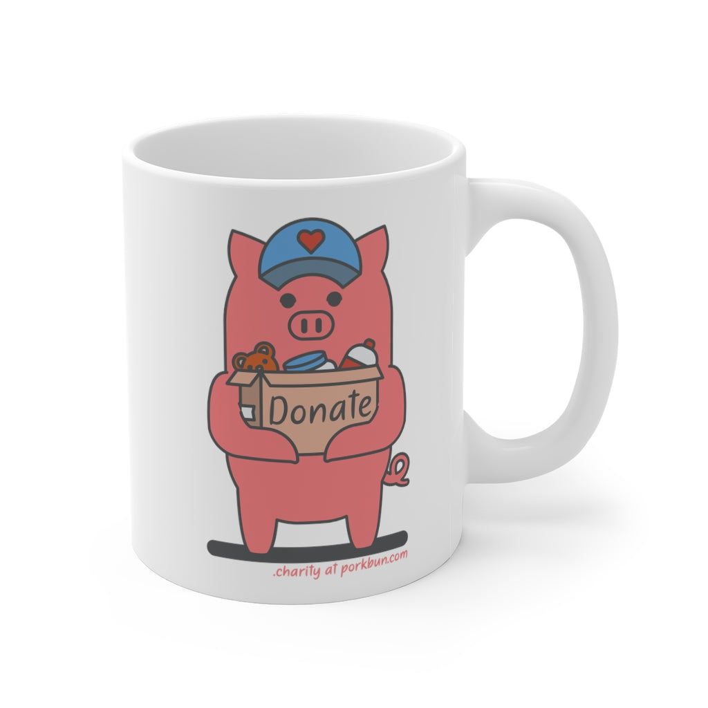 .charity Porkbun mascot mug
